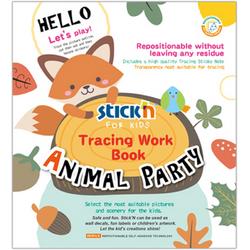 Stickn Werkboek - Dieren Tekenen met Overtrekpapier: Creatief en educatief werkboek voor kinderen met dierenafbeeldingen en overtrekpapier